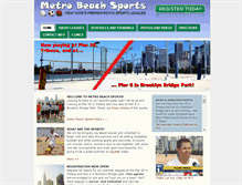 Tablet Screenshot of metrobeachsports.com